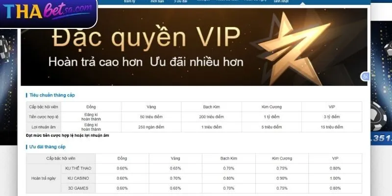 Chương Trình VIP THABET - Quà Tặng Hot Hit Nhất 2025 2 Đôi nét về chương trình VIP THABET
