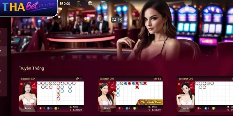 Sảnh AE Sexy tại casino THABET