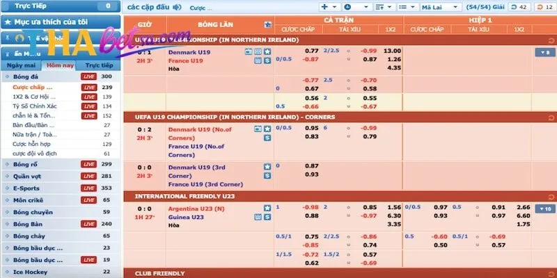 Sảnh cá cược thể thao CMD368 siêu thú vị